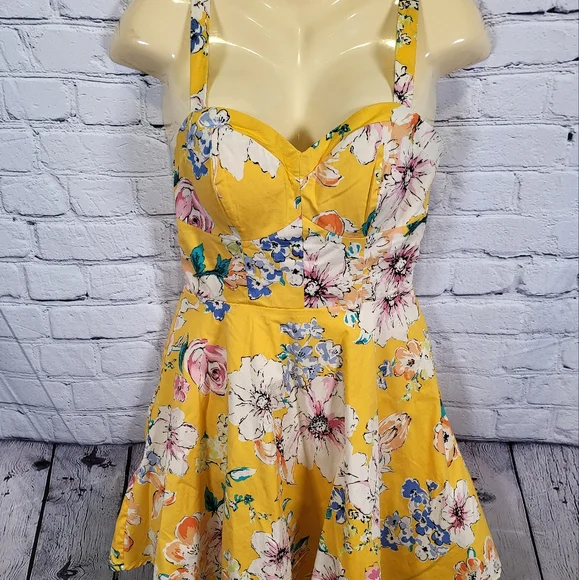 bailey blue | Dresses | Bailey Blue Yellow Floral Dress | Poshmark